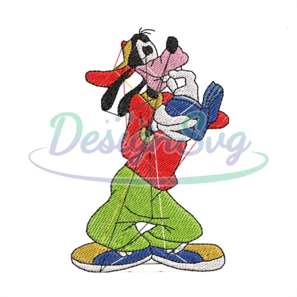 goofy-reading-book-embroidery-design
