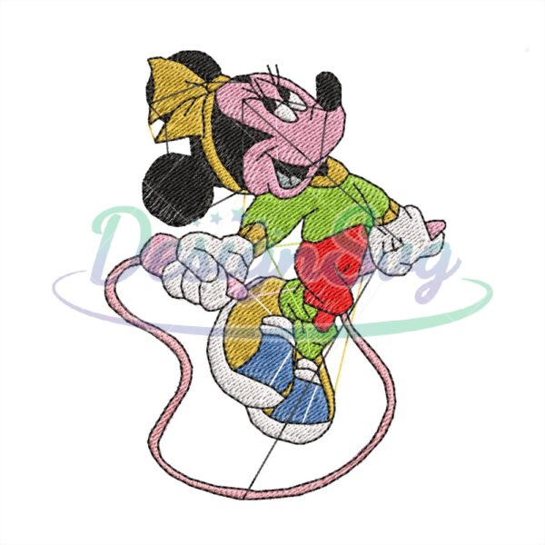 minnie-mouse-playing-sport-embroidery