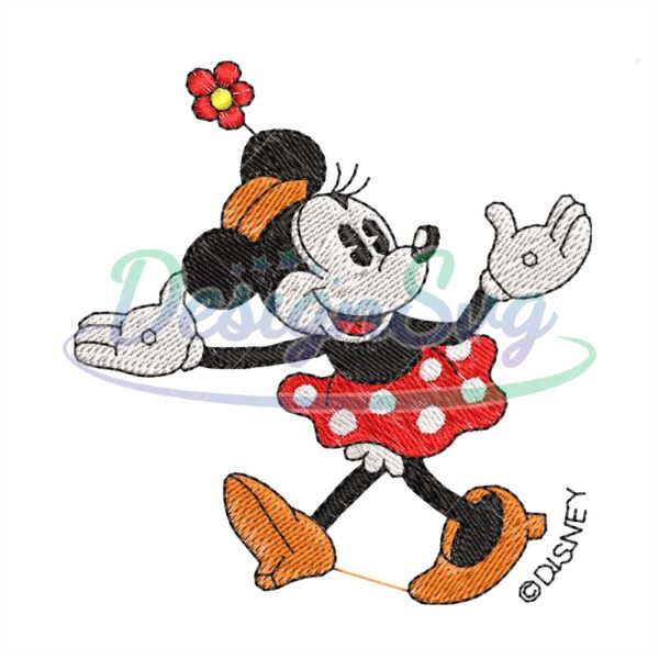 Minnie Mouse Character Disney Embroidery