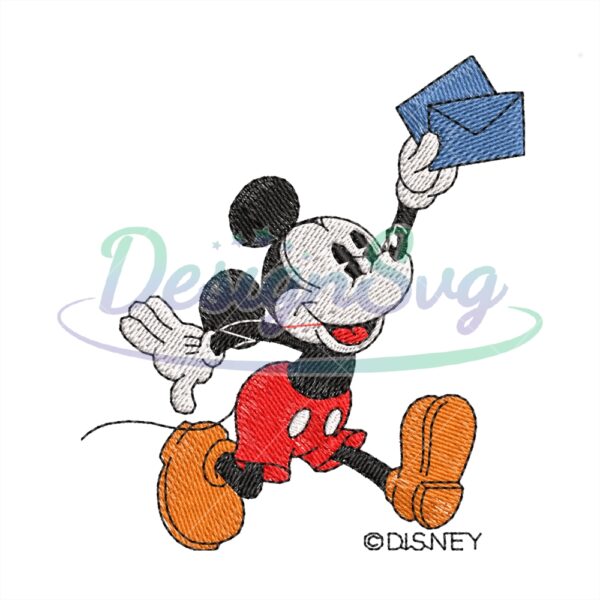 Mickey Letter Disney Embroidery Design