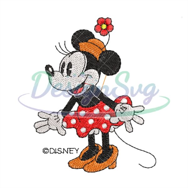 Embroidery Disney Mickey Girl Design