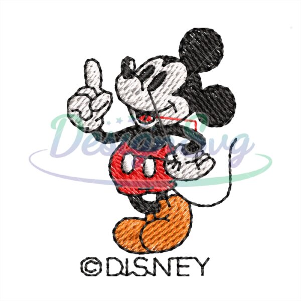 Mickey Number One Disney Embroidery