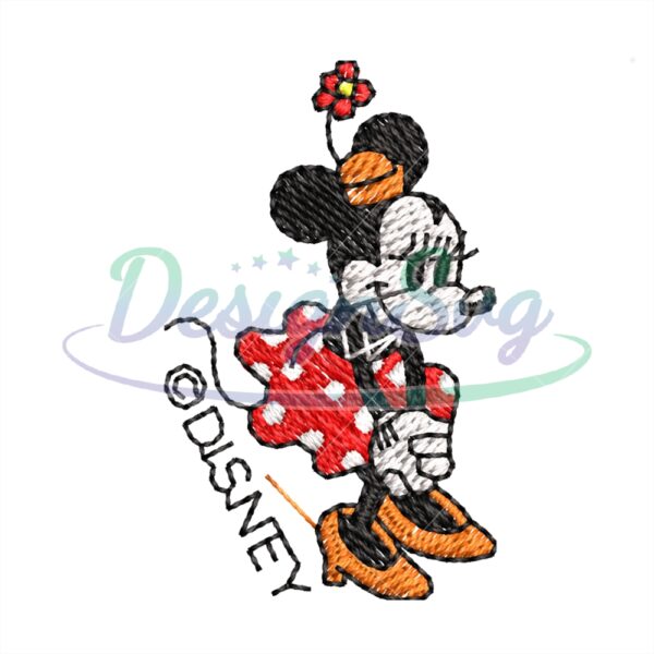 Minnie Mouse Cute Disney Embroidery