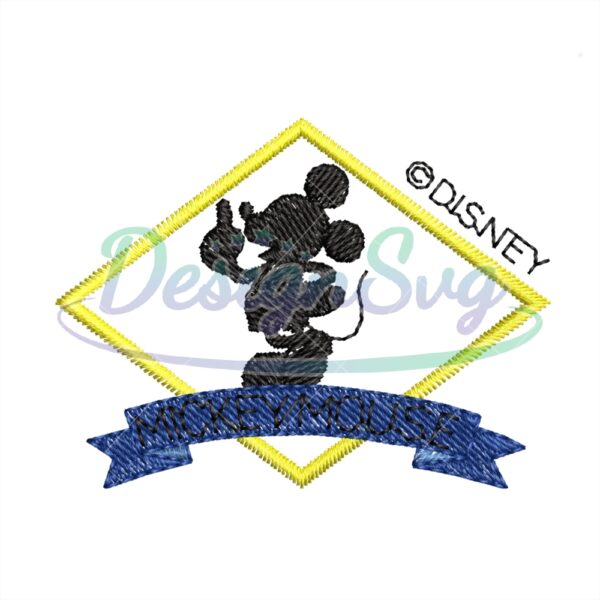 Disney Logo Mickey Embroidery Design
