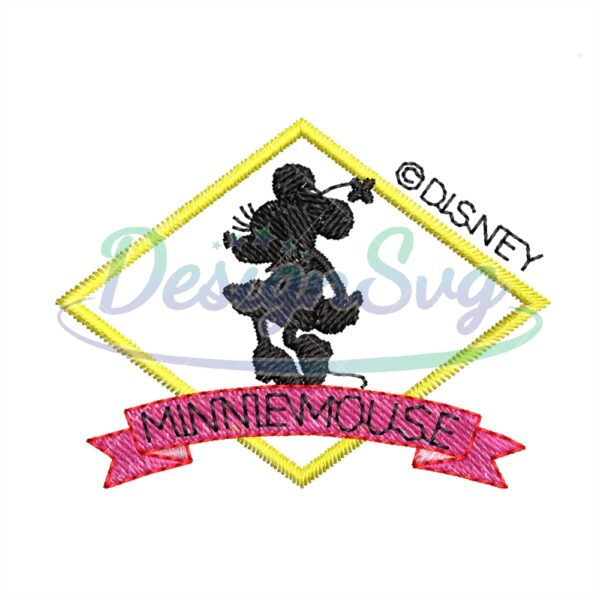 Minnie Mouse Logo Disney Embroidery