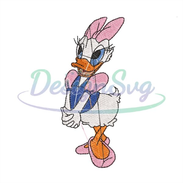 Daisy Duck Disney Embroidery Design