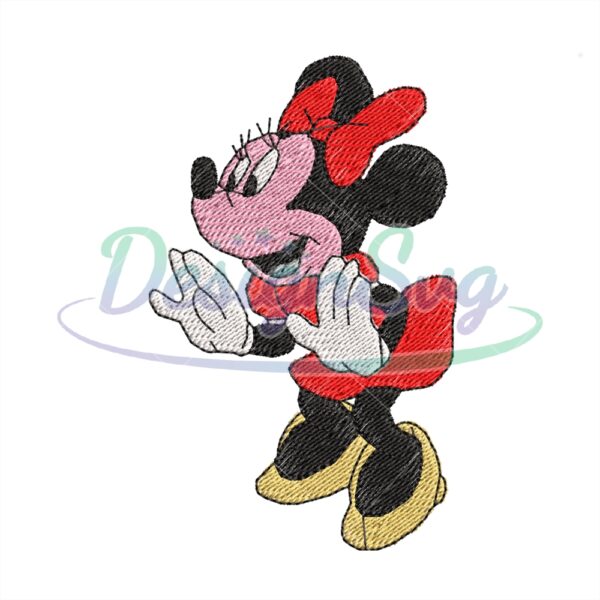 Embroidery Minnie Disney Design