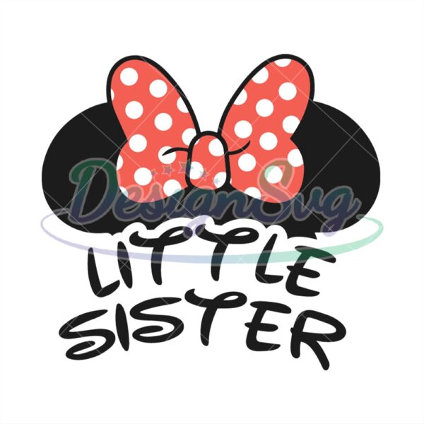 little-sister-disney-minnie-magic-mouse-ears-vector-svg