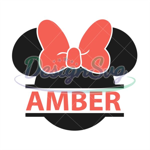 split-name-amber-minnie-mouse-head-vector-svg