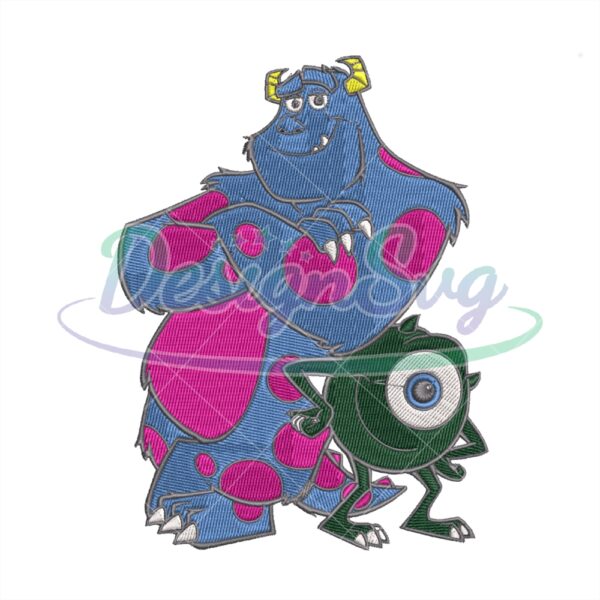 mike-and-sulley-monster-university-embroidery