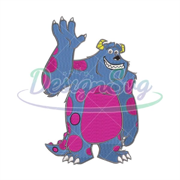 hello-sulley-monster-inc-embroidery