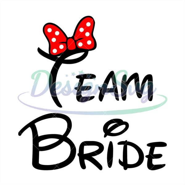 Disney Team Bride Mouse Wedding SVG