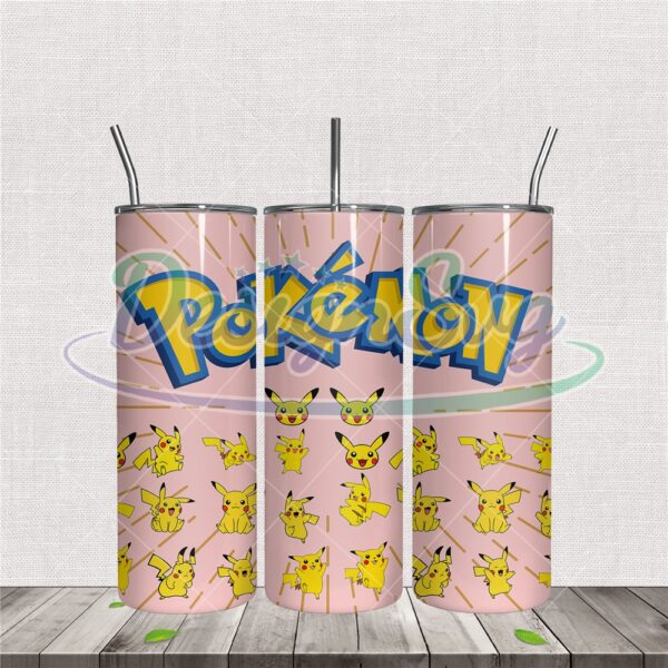 pokemon-pikachu-20oz-tumbler-wrap-design-png