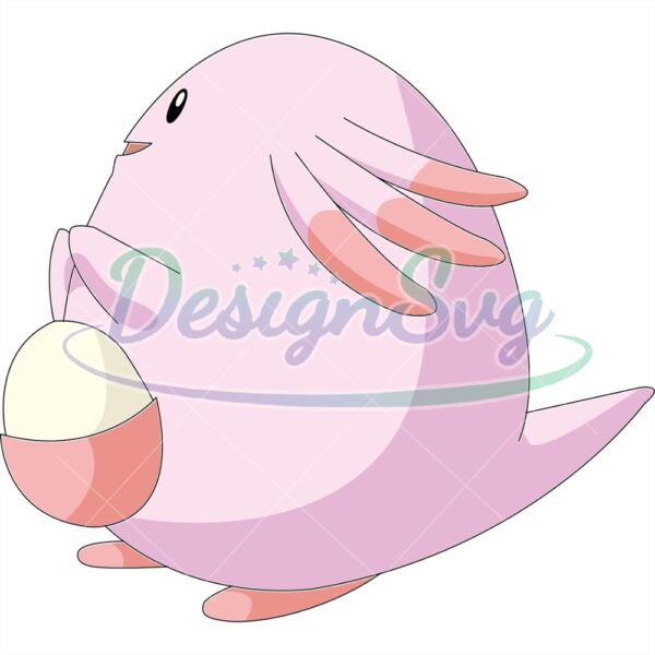 anime-ovoid-pokemon-chansey-side-view-svg