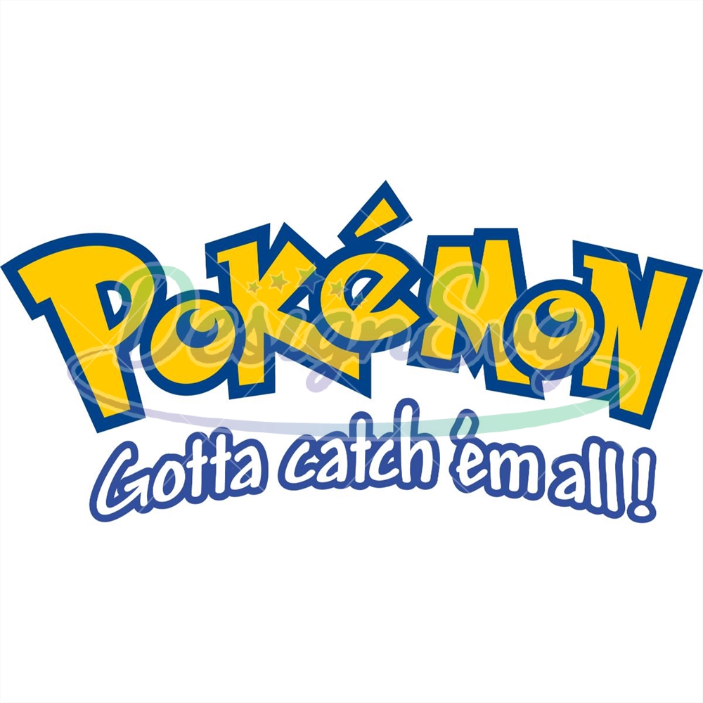 Gotta Catch'em All Pokemon Anime Logo SVG - DesignSVG