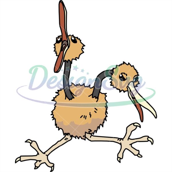 anime-doduo-pokemon-red-blue-and-yellow-svg