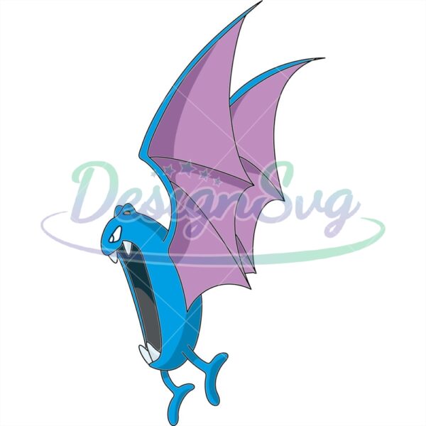 anime-poison-flying-type-pokemon-golbat-logo-svg