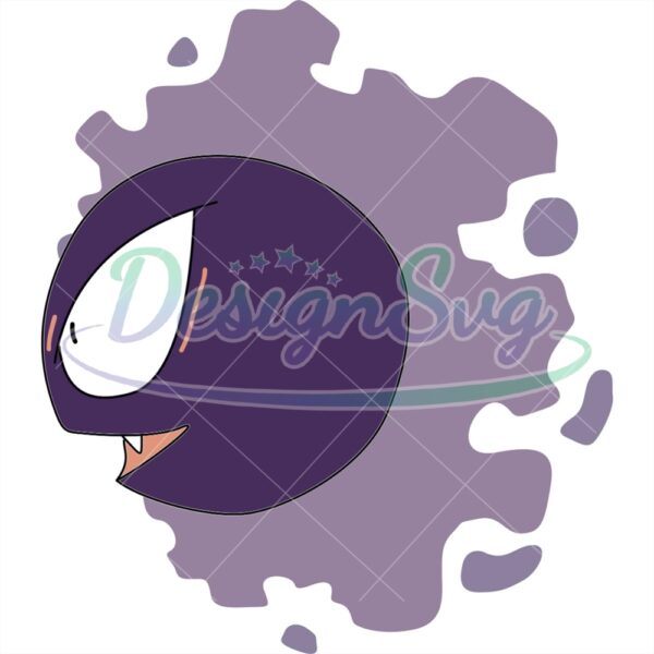 ghost-and-poison-logo-pokemon-gastly-side-view-logo-svg