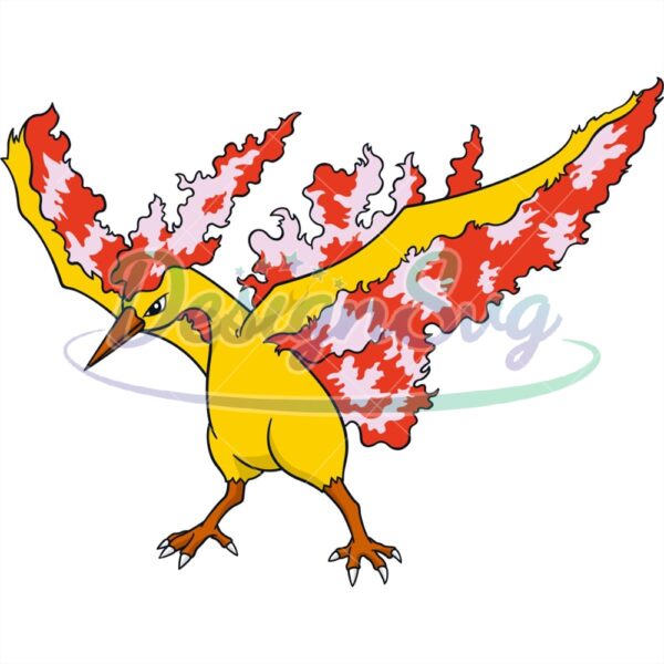 anime-legendary-bird-pokemon-moltres-svg