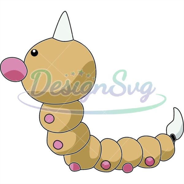 anime-weedle-the-larval-insect-pokemon-side-view-svg
