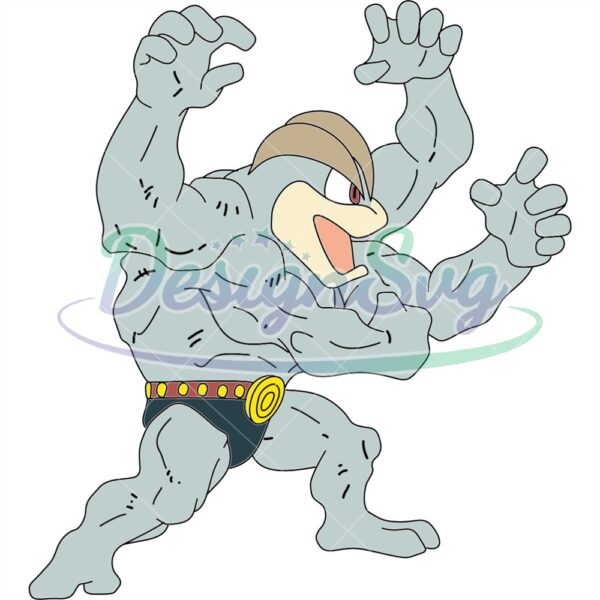 anime-character-machamp-the-power-fighting-type-svg