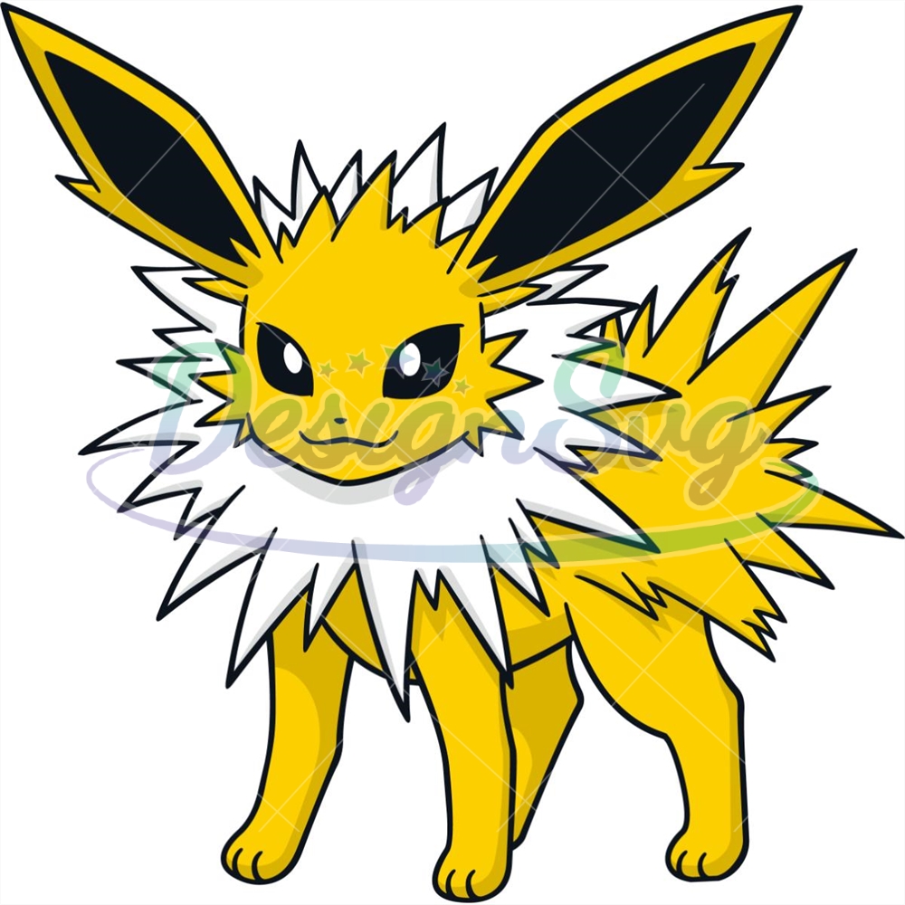 Anime Cartoon Character Jolteon Electric Fox Pokemon SVG - DesignSVG