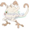 anime-cartoon-character-mankey-fighting-pokemon-svg