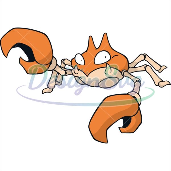 anime-pokemon-red-and-blue-character-krabby-svg