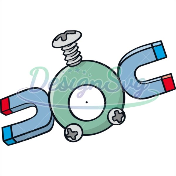 anime-pokemon-character-electric-steel-type-magnemite-svg