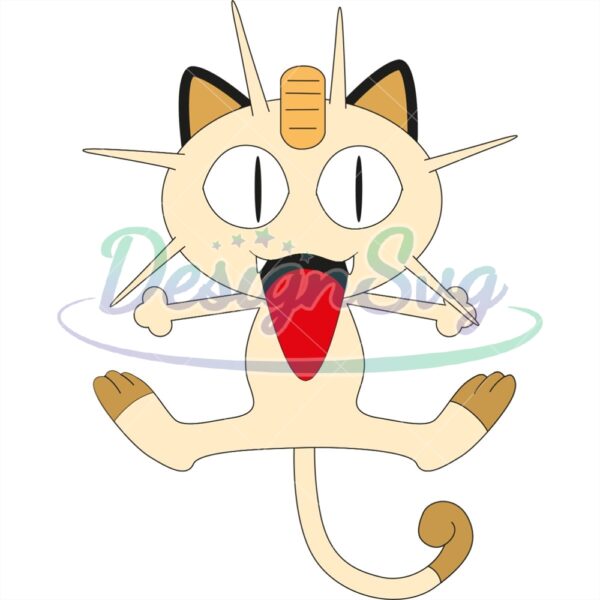 scared-face-meowth-pokemon-red-blue-svg