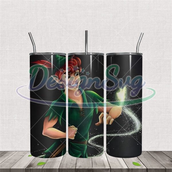 happy-peter-pan-tumbler-with-tinker-bell-fairytale-shine-png