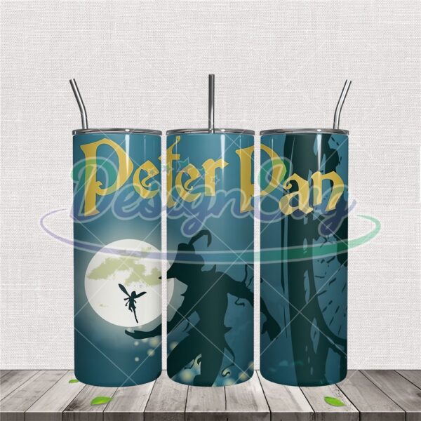 shadow-peter-pan-under-the-moon-and-clock-tumbler-png