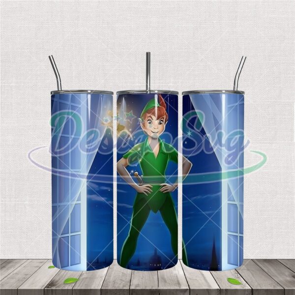 peter-pan-outside-window-at-night-tumbler-sublimation-png