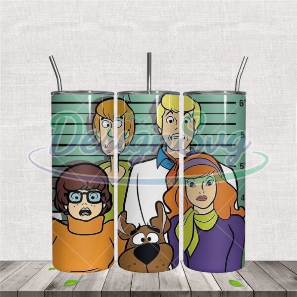 scooby-doo-characters-scared-tumbler-design-png