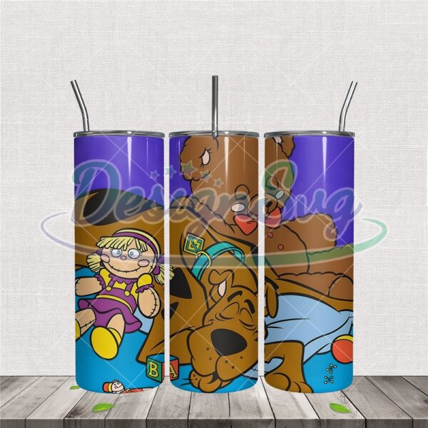 scooby-doo-sleeping-tumbler-sublimation-png