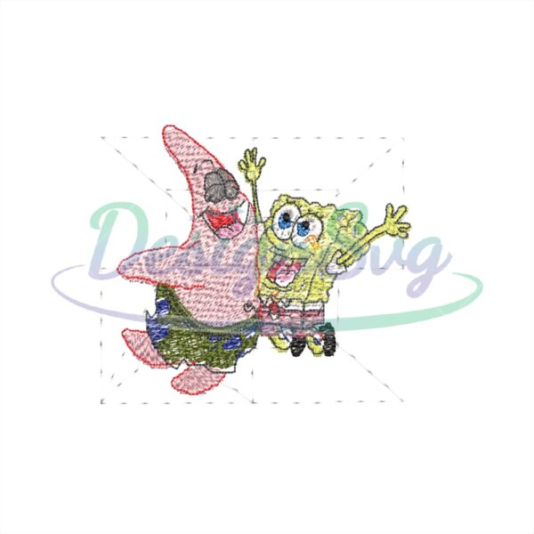 patrick-star-and-spongebob-embroidery-png