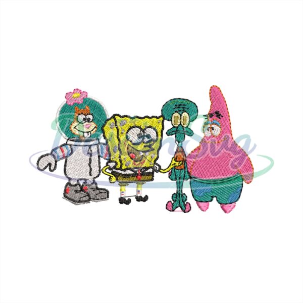 spongebob-squarepants-friends-embroidery-png