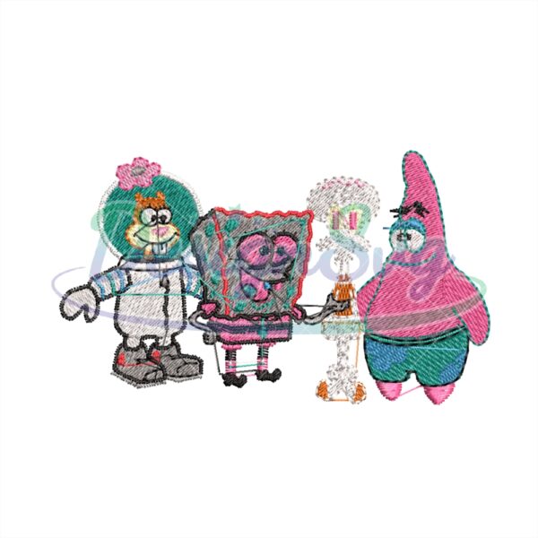 friends-spongebob-squarepants-embroidery-png