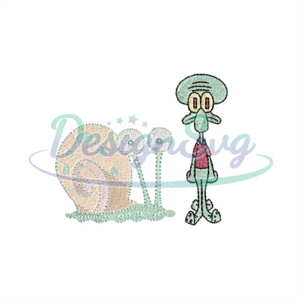 squidward-tentacles-and-gary-snail-embroidery-png