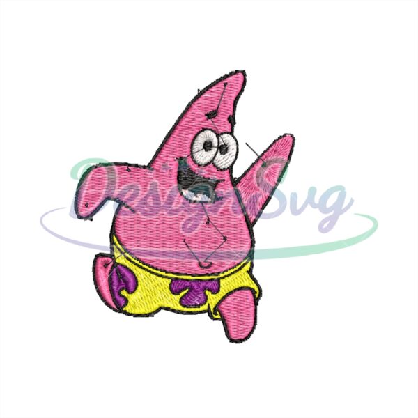 funny-patrick-star-running-embroidery-png