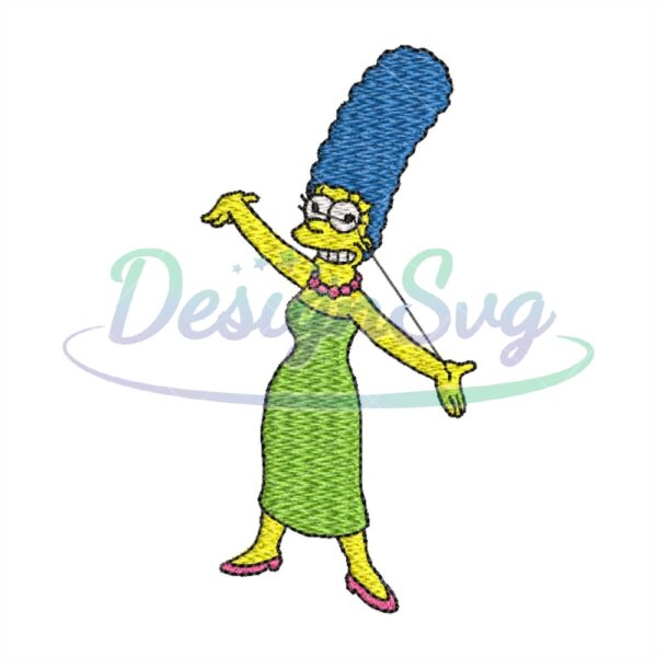 lady-marge-simpson-embroiderypng