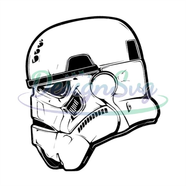 star-wars-stormtrooper-soldier-helmet-side-view-svg