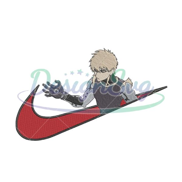 One Punch Man Genos x Nike Embroidery