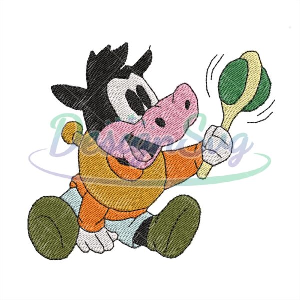 Baby Clarabelle Cow Embroidery Design