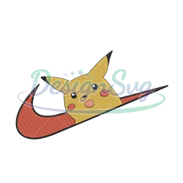 Pokemon Embroidery Nike Design