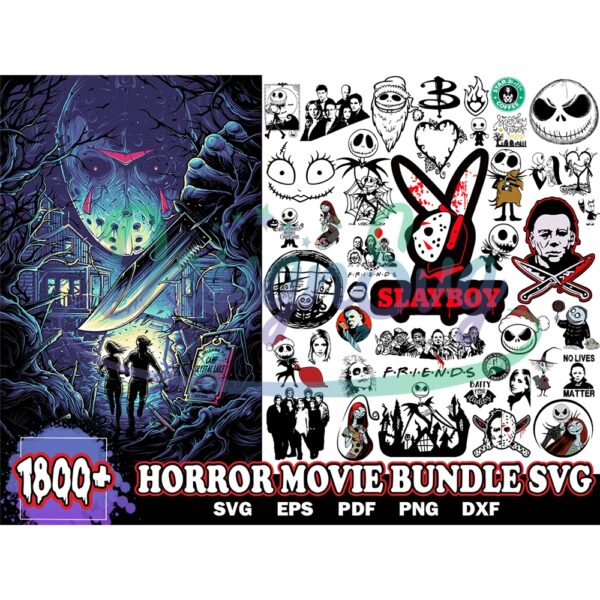 1800 Horror Movies Halloween Svg Bundle