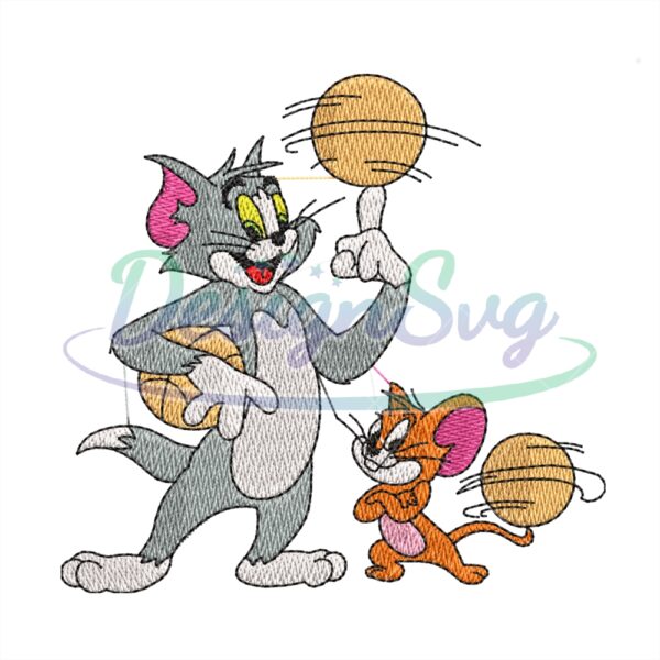 basketball-tom-and-jerry-embroidery