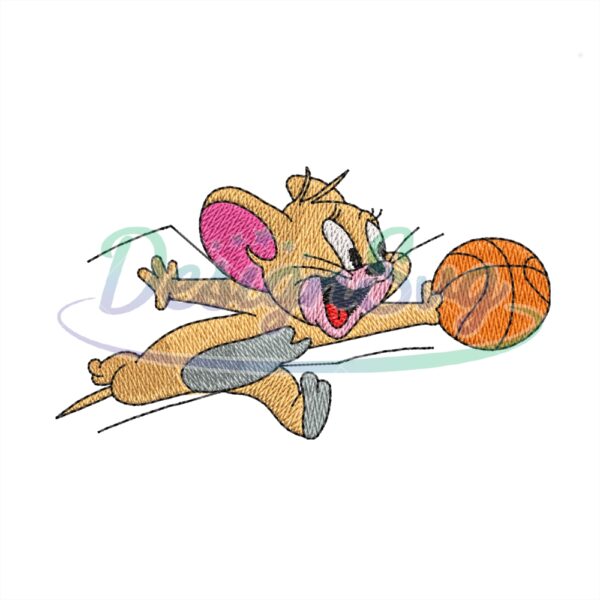 jerry-playing-basketball-embroidery