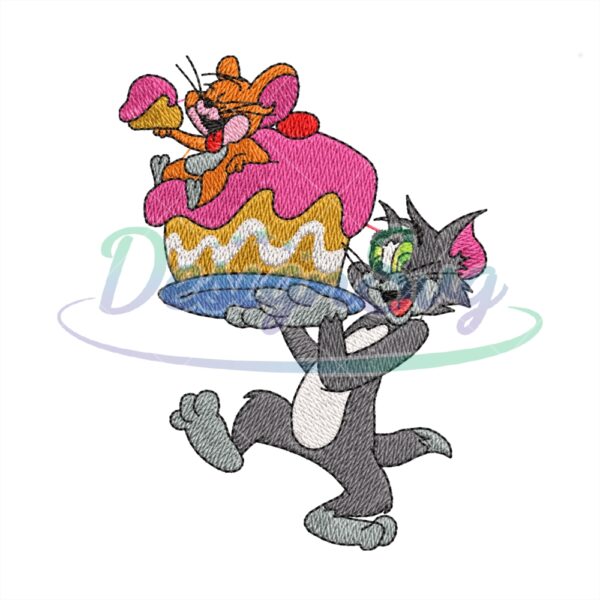 tom-and-jerry-birthday-cake-embroidery