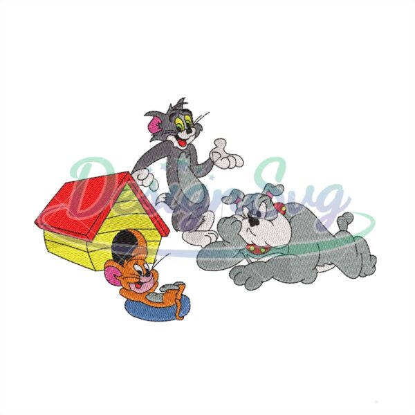 friends-war-tom-and-jerry-and-spike-embroidery